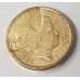 AUSTRALIA 2009 . TWO 2 DOLLARS COIN . ERROR . SPECTACULAR DOUBLE STRUCK
